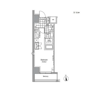 パークハビオ秋葉原エスト【8階】の間取り