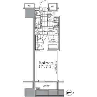 ザ・パークハビオ 蔵前【11階】の間取り