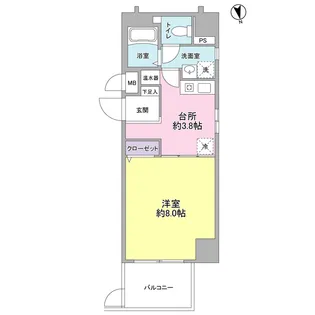 ヴェルデ東日本橋【3階】の間取り