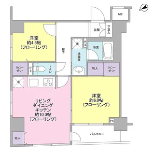 パートナーシップアパートメント【4階】の間取り