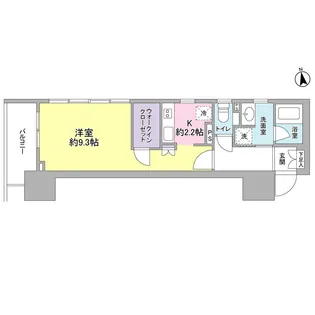 1Kの間取り画像