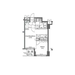 コンフォリア日本橋【2階】の間取り