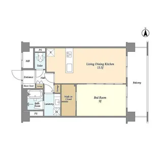 コンフォリア東品川【6階】の間取り