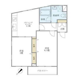 WELL HOUSE 東大井【1階】の間取り