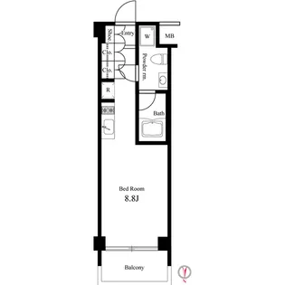 イプセ蒲田WEST【3階】の間取り