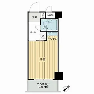 ライオンズマンション旗の台【6階】の間取り