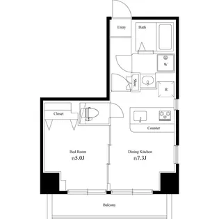 ゼクシア川崎【8階】の間取り