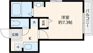 グランデ十番館【201号室号室】の間取り