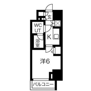 スパシエヴァロル品川荏原【6階】の間取り