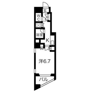 スパシエ川崎ウエスト【7階】の間取り