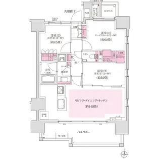 ディームス木場【2階】の間取り