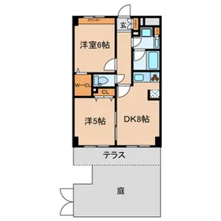 エスポワール江戸川【1階】の間取り