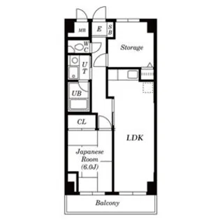川崎スパマンション【6階】の間取り