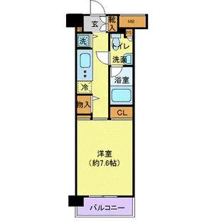 ニューシティアパートメンツ亀戸【0503号室】の間取り