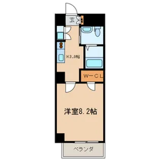 クルーセKS【5階】の間取り