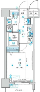 メインステージ森下【402号室号室】の間取り