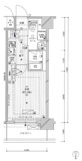 メインステージ大森北【4階】の間取り
