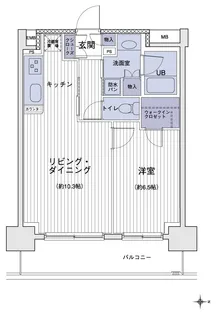 エスティメゾン大島【13階】の間取り