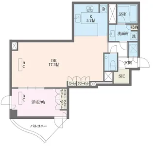 ジュールA【11階】の間取り