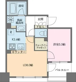 ドゥーエ新川【0302号室】の間取り