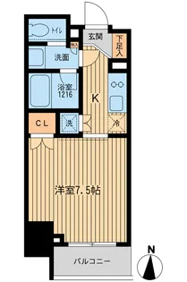 HF上野入谷レジデンス【2階】の間取り