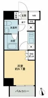 KDA GOTENYAMA【9階】の間取り