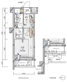 メインステージ多摩川Ⅲ【5階】の間取り