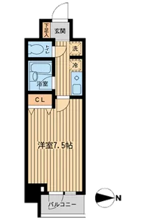 ドゥーエ西大島【2階】の間取り