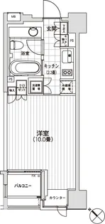 カスタリア銀座【4階】の間取り