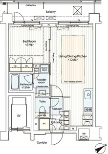 カスタリア鶴見【4階】の間取り