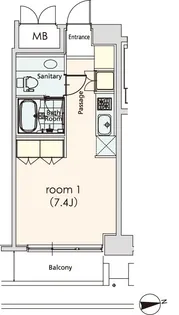 カスタリア芝公園【9階】の間取り