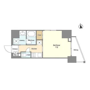 エスタート三田【6階】の間取り