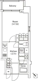 カスタリア雪谷【7階】の間取り
