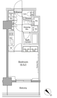 ザ・パークハビオ月島フロント【8階】の間取り