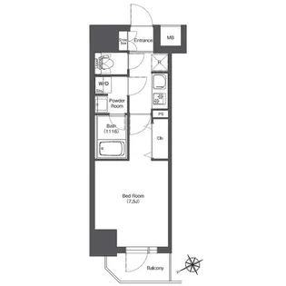 BPRレジデンス門前仲町【11階】の間取り
