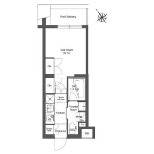 コンフォリア不動前【4階】の間取り