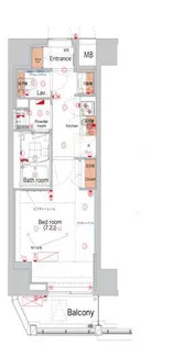 ハーモニーレジデンス亀戸EAST TOKYO【5階】の間取り