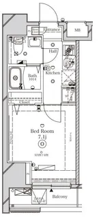 ラフィスタ川崎【5階】の間取り