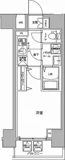 ジェノヴィア川崎駅グリーンヴェール【12階】の間取り