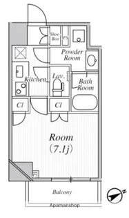 BLANCCIEL東蒲田【9階】の間取り