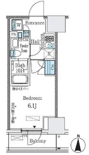 パークキューブ大井町レジデンス【15階】の間取り