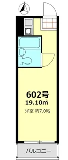 タウンハイツ銀座【6階】の間取り