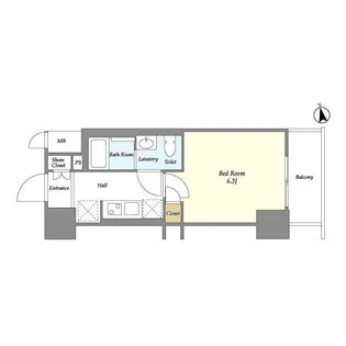 ビエント横濱鶴見【5階】の間取り