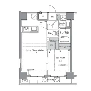 BLUROCK東品川【2階】の間取り