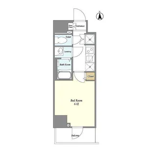 KDXレジデンス川崎【4階】の間取り