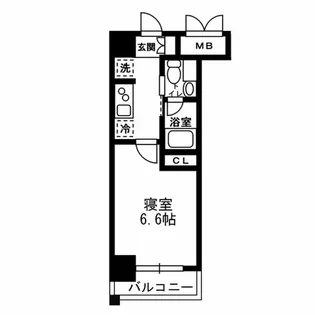レジディア月島Ⅲ【4階】の間取り