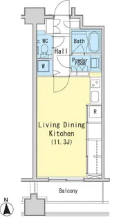 レジディア西麻布【6階】の間取り