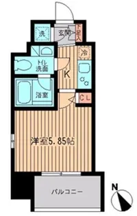 レジディア大森【6階】の間取り