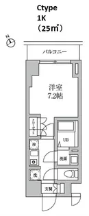 レジディア日本橋馬喰町Ⅱ【3階】の間取り