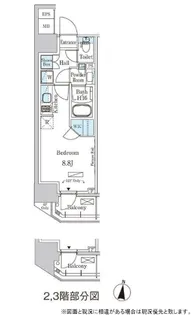 パークアクシス森下【3階】の間取り
